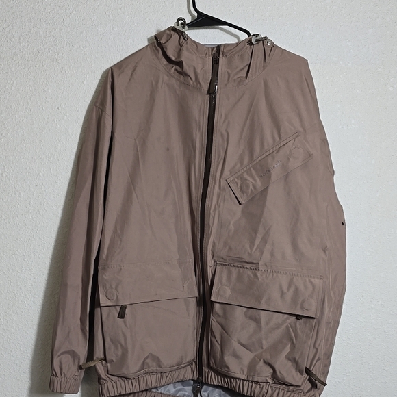 The Arrivals Jacket Mens Large Heavy Rain Parka Safari Hoodie Windbreaker Casual - Picture 2 of 6